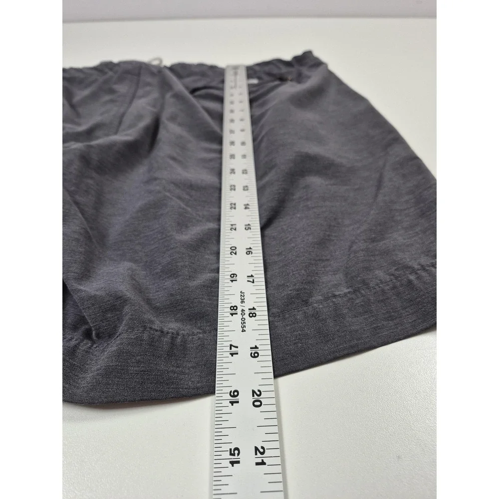 Faherty All Day Shorts Mens 38 Gray Chino Performance Drawstring Stretch Casual